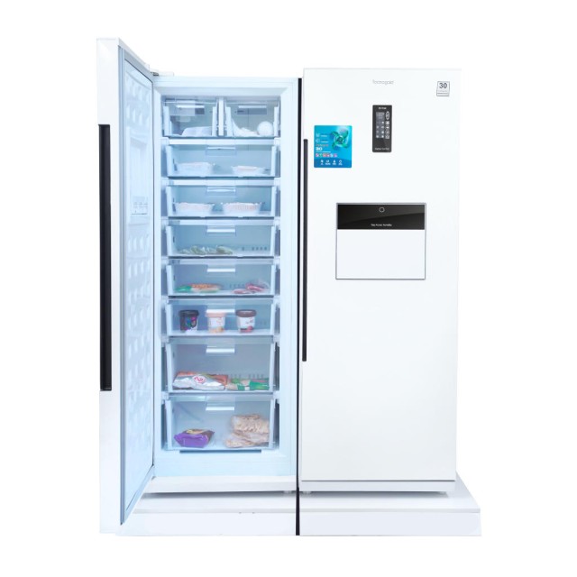 Premium White Leather Refrigerator and Freezer - Wholesale Supplier