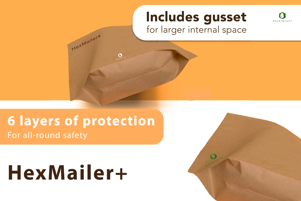 Hexmailer + Honeycomb Padded Mailers with Gusset