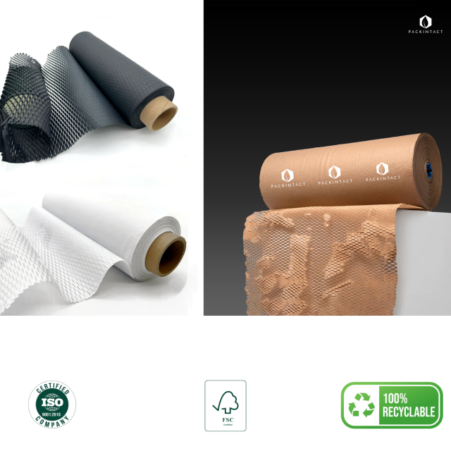 HexRoll - Eco-Friendly Honeycomb Paper Roll for Safe Shipping