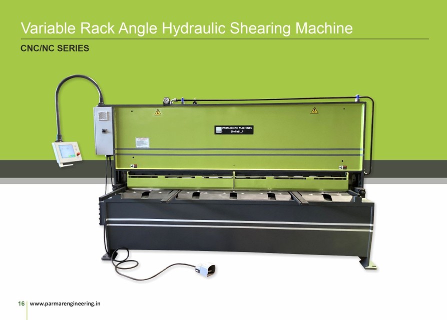 Variable Rack Angle Hydraulic Shearing Machine for Metal Processing