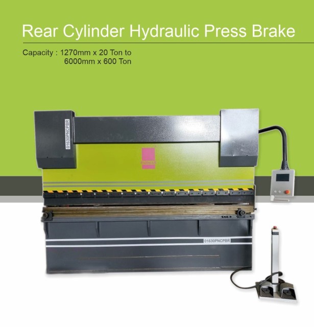 Parmar Brand High Precision Rear Cylinder Hydraulic Press Brake Machines