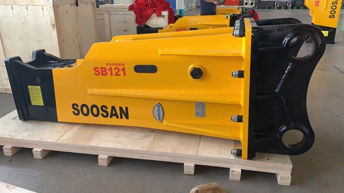 Powerful Soosan Hydraulic Breaker Sb121 For 28-35 Ton Excavators