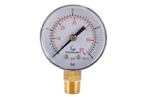 Accurate 0 To 60 Psi Pressure Gauge 0~4 Bar for Industrial Use