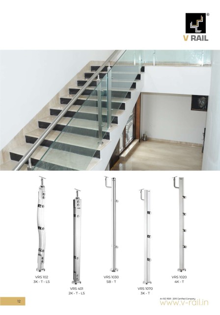Durable Vrail Modular Railing Fittings For Staircases And Balconies