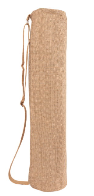 Natural Jute Yoga Mat Bag with Drawstring Handle