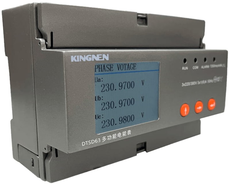 Accurate 3 Phase Multifunction Power Meter for Energy Management