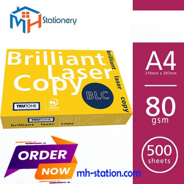 Premium A4 Copy Paper 80 gsm for Smooth Printing and Copying