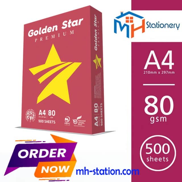 Golden Star A4 80 Gsm Copy Paper - High Quality Bulk Wholesale