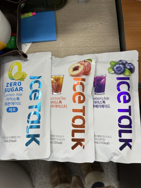Refreshing Ice Talk Ade Korean Pouch Drinking Juice Flavors
