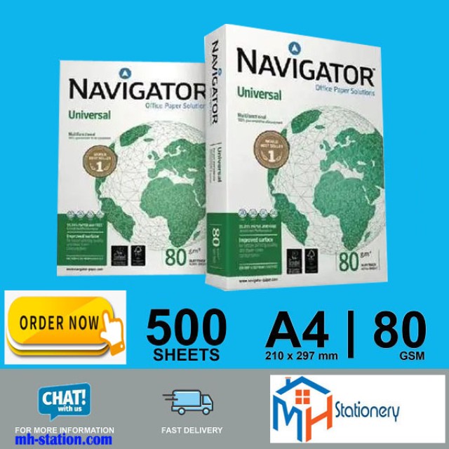 High-Quality Navigator Copy Paper A4 80 Gsm for All Printers