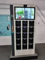 12-Compartment Battery Swap Cabinet for Efficient Electric Vehicle Management