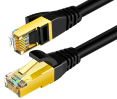 IW200 Cat 8 High Speed Ethernet Cable 40Gbps, Black, 0.04kg - Available for Sale