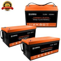 LiFePO4 Battery 12.8V 100Ah for RV, Marine, and Solar Applications