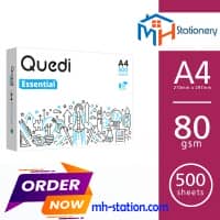 Quedi Essential A4 80 gsm Copy Paper – Premium Quality for All Printers & Copiers