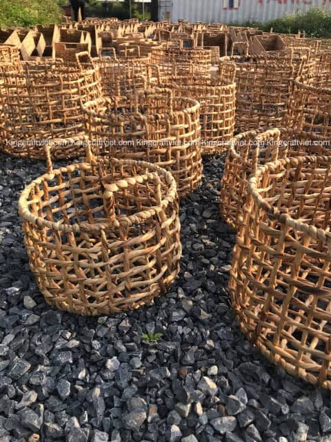 Hand Woven Seagrass Water Hyacinth Laundry Basket Wholesale Price