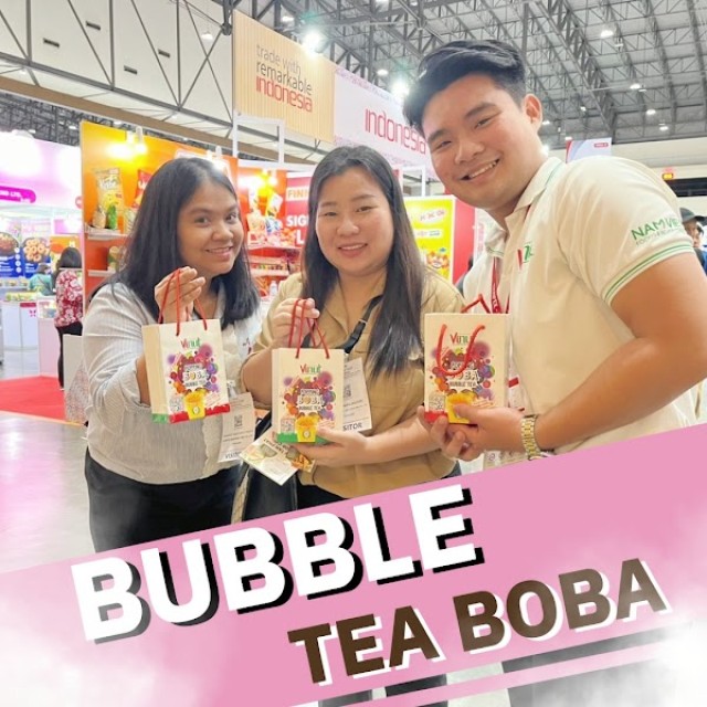 320ml Vinut Popping Boba Bubble Tea with Lychee Juice - Wholesale Price