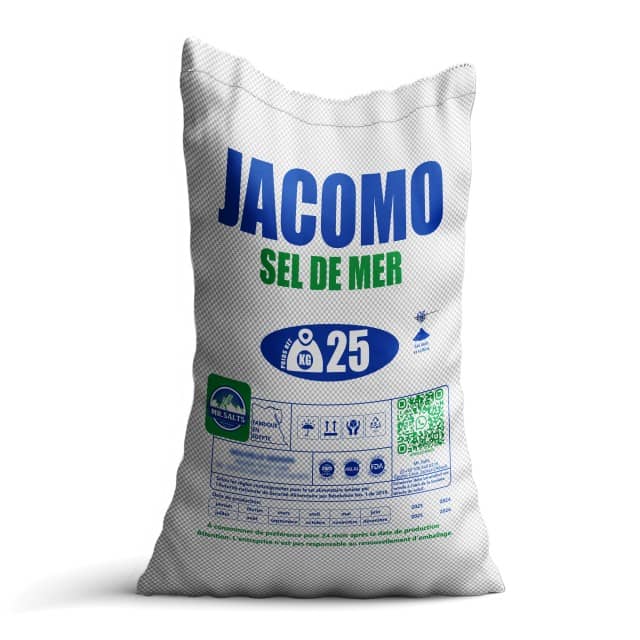 Jacomo Salt 25kg Premium African Salt Wholesale Supplier from Egypt