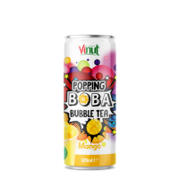 Popping Boba Bubble Tea with Mango Flavor 320ml – Bulk Wholesale Supplier