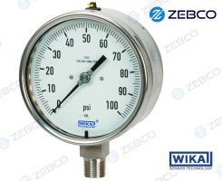 Wika Pressure Gauge 100 MM Dial, SS316 MOC, IP65, Wholesale Rate