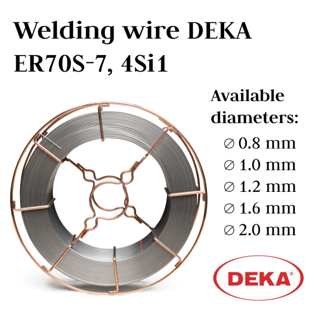 Welding Wire DEKA ER70S-6, 3Si1 – Wholesale Price, Bulk Rate