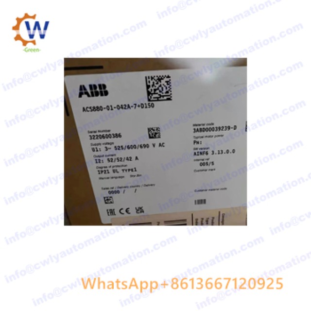 ABB Industrial Frequency Converter Acs880-01-246A-3 Wholesale Rate Supplier