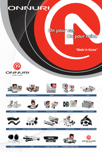 ONNURI & Korean Auto Parts - Wholesale Rates, Bulk Supplier, Genuine Quality