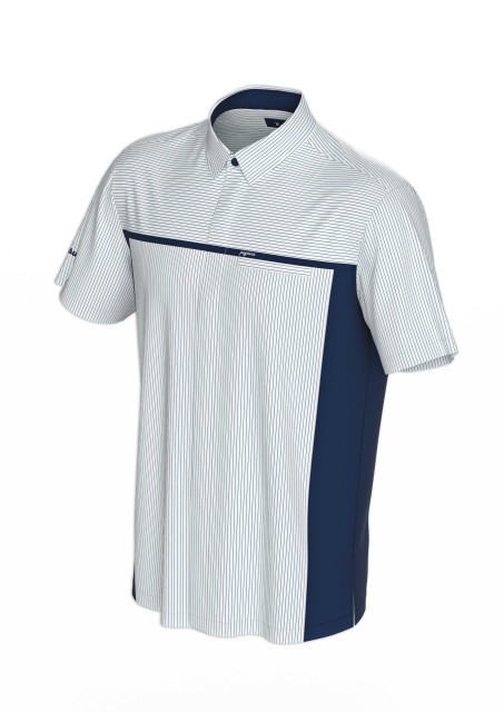 Pegasus Short Sleeved Shirt Uniform White and Navy Blue Regular Fit