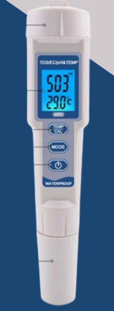 Quality Water Tester - PH/TDS/EC/TEMP Measurement for Accurate Water Analysis