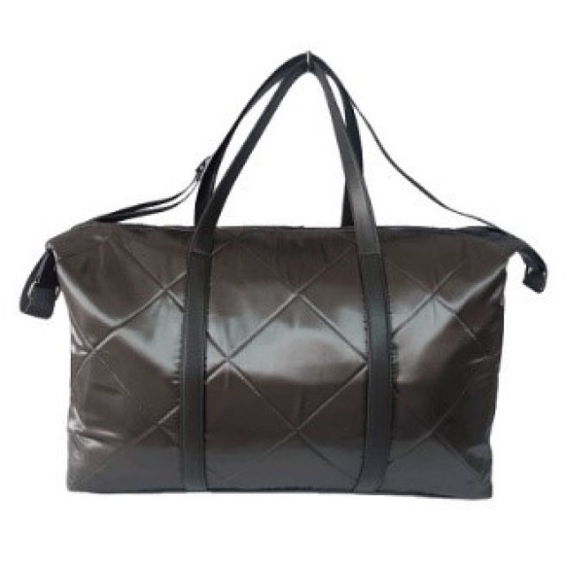 Satin Quilting Leather Handle Travel Duffle Bag from Wholesale Supplier