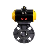 CPVC Pneumatic Butterfly Control Valve, 2-20 Inch, PN10