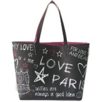 Graffiti Imprint PU Leather Handbag, Bulk Supplier, Wholesale Price