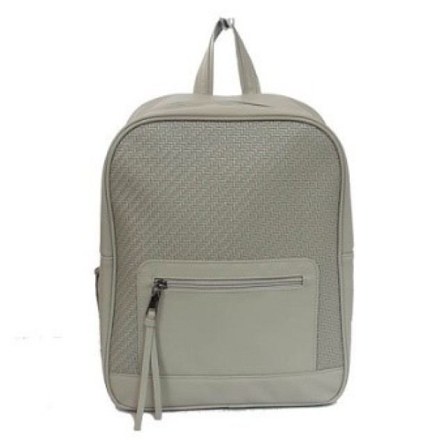 Woven Texture Leather Backpack at Competitive Wholesale Prices