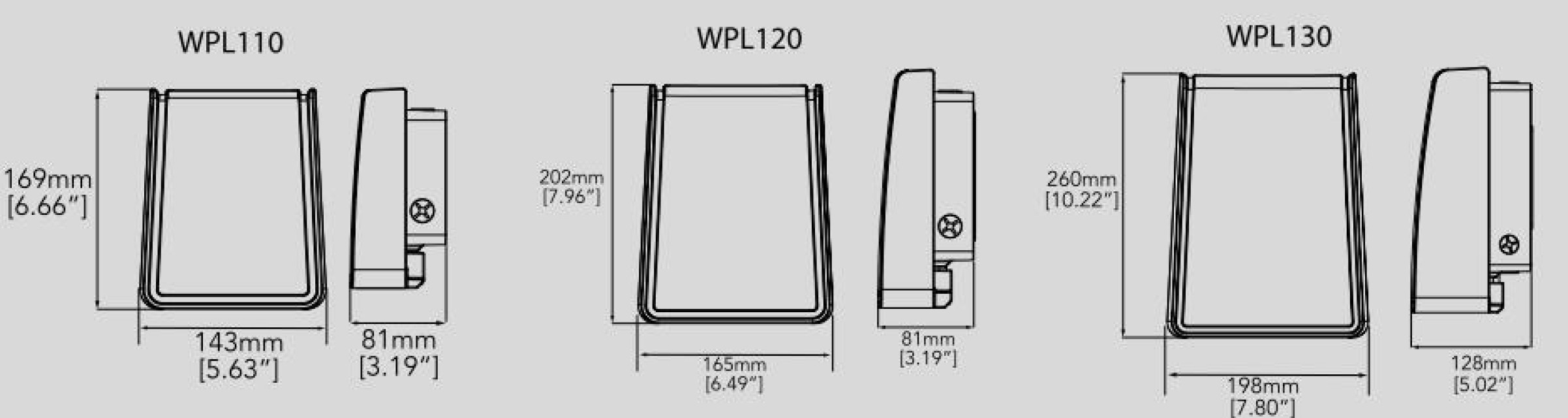 WPL110/WPL120/WPL130 LED Wall Pack Light for Wholesale