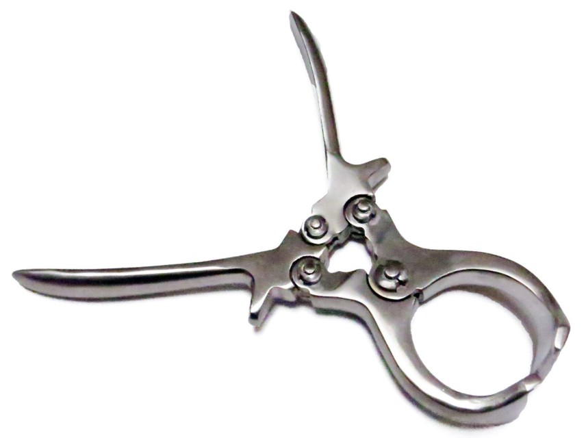 9 Inch Burdizzo Castration Plier Veterinary Instruments - AHEBC and Silver