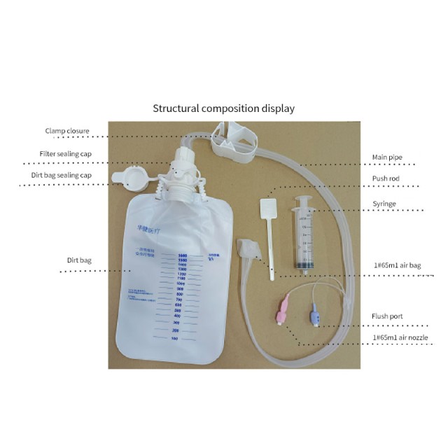 Disposable Sterile Drainage Bag Kit - Home Version For Safe Collection And Isolation