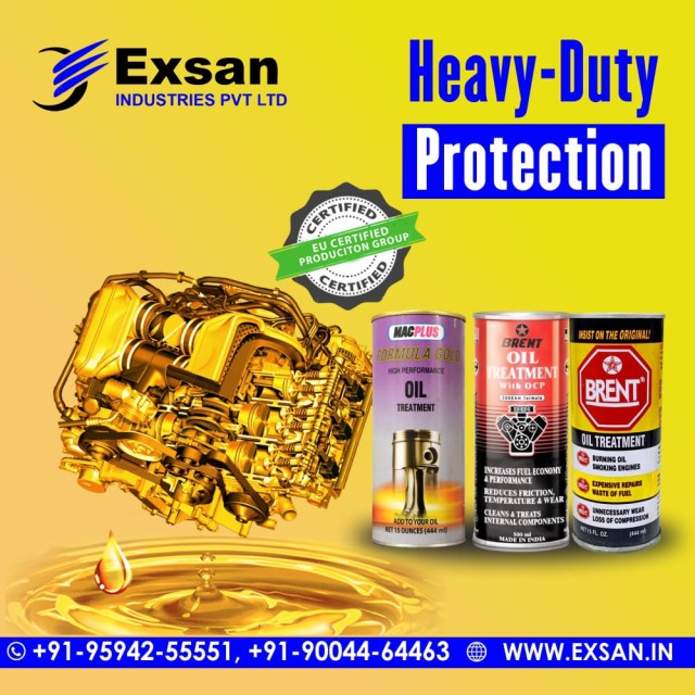 Exsan Engine Oil Treatment - Premium Oil Treatment for Smooth & Quiet Motor Performance