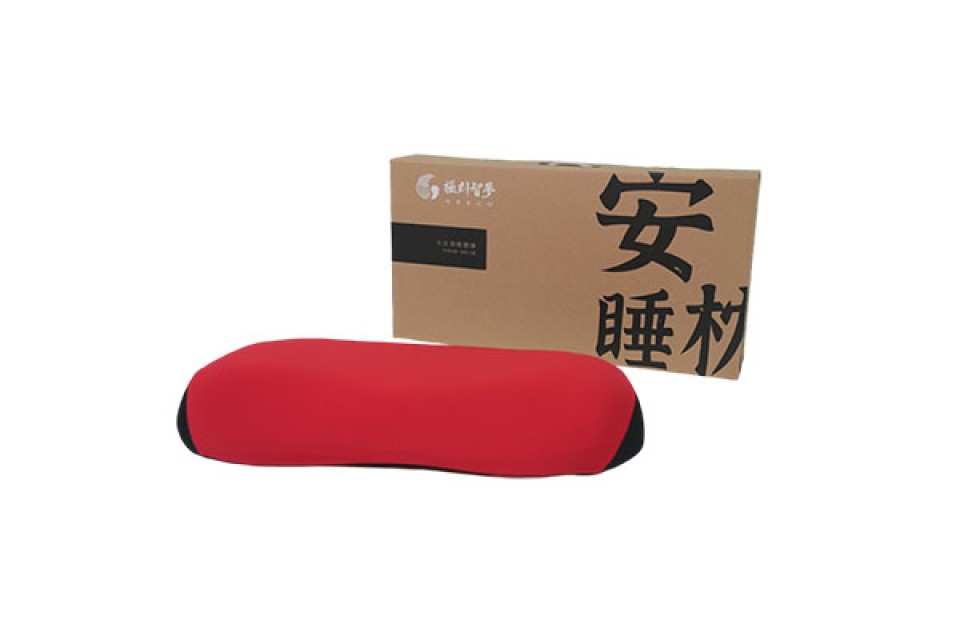 Flexible Tube Neck Protection Sleeping Pillow Chaoyang Red - Ergonomic Cervical Support