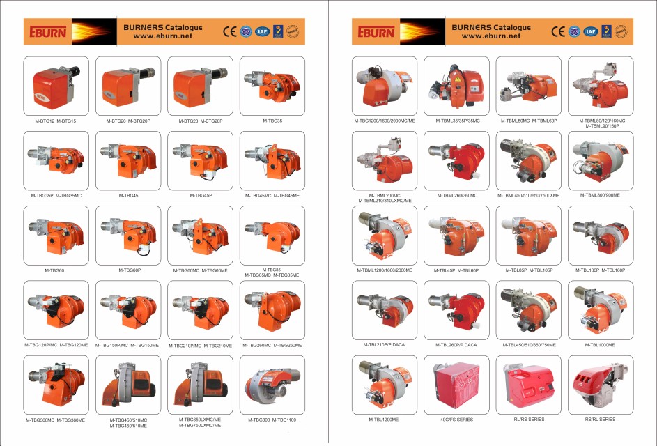 INDUSTRIAL GAS BURNER M-TBG85P for Boilers and Heating Applications