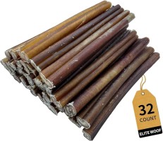 100% Natural 6 Inch Bully Sticks for Dogs – High Protein Chews, USDA Approved