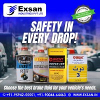 Exsan Dot3 Dot4 Brake Fluid for Reliable Performance and Safety in Clutch Systems