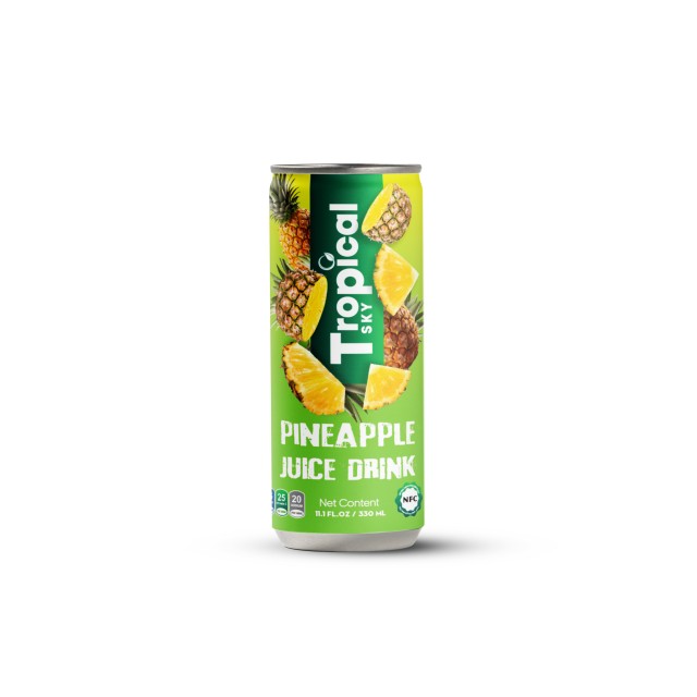 Tropical Sky Pink Guava Juice 330ml Sleek Can - Natural and Refreshing