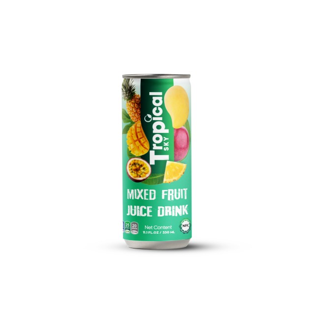 Tropical Sky Pink Guava Juice 330ml Sleek Can - Natural and Refreshing