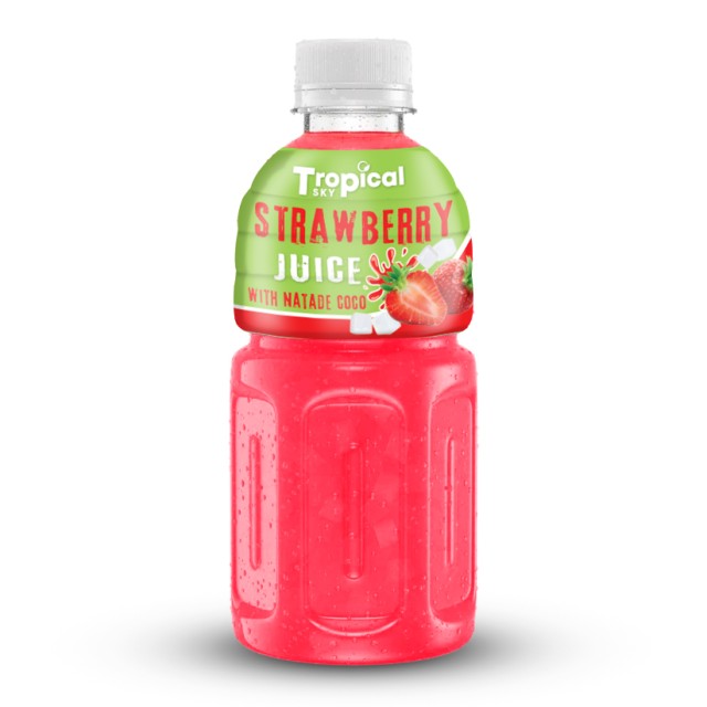 Tropical Sky Nata De Coco Mix Strawberry Juice 320ml - Authentic Flavor, Competitive Cost