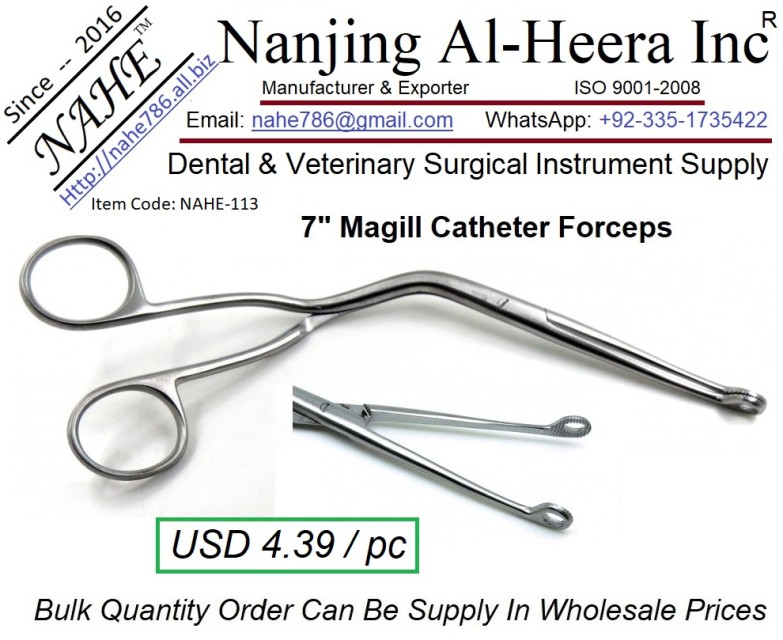 Veterinary Surgical Instrument Medical Forceps by NAHE - Bulk Supply Available