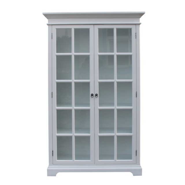 White Glass Bookcase for Home & Office – Elegant Design, Bulk Order Available