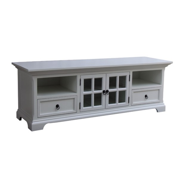 White Pine TV Stand - Elegant Design for Modern Living Spaces