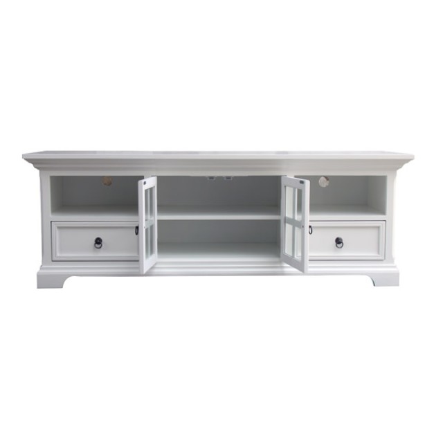 White Pine TV Stand - Elegant Design for Modern Living Spaces