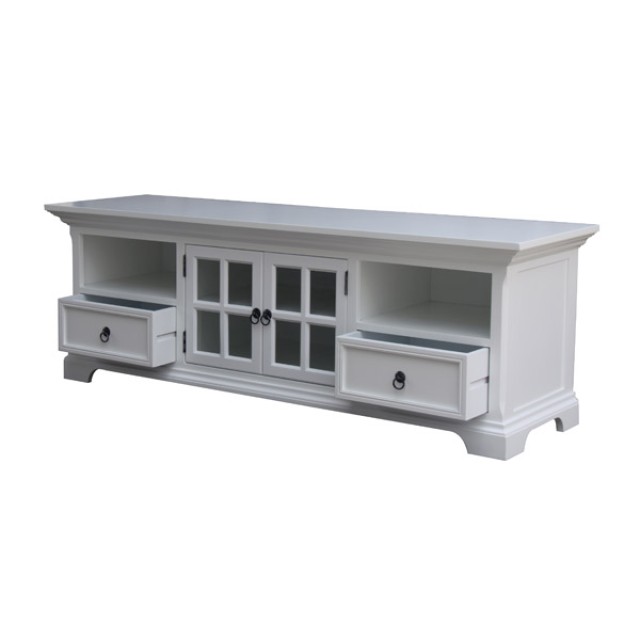 White Pine TV Stand - Elegant Design for Modern Living Spaces