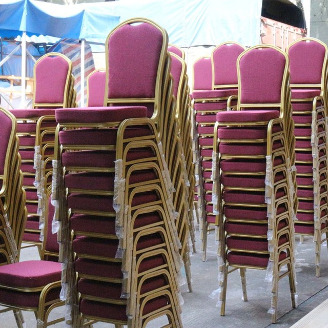 Banquet Chair of Metal, Steel, Aluminium for Party Wedding, Church Chair – Model DS0152