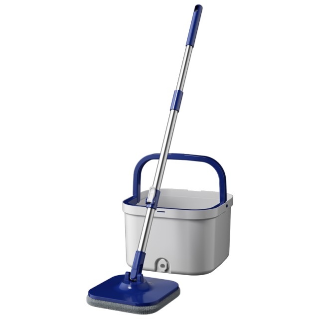 Clean and Dirty Water Separate Spin Mop - WBLIVE S902 Model, White & Blue